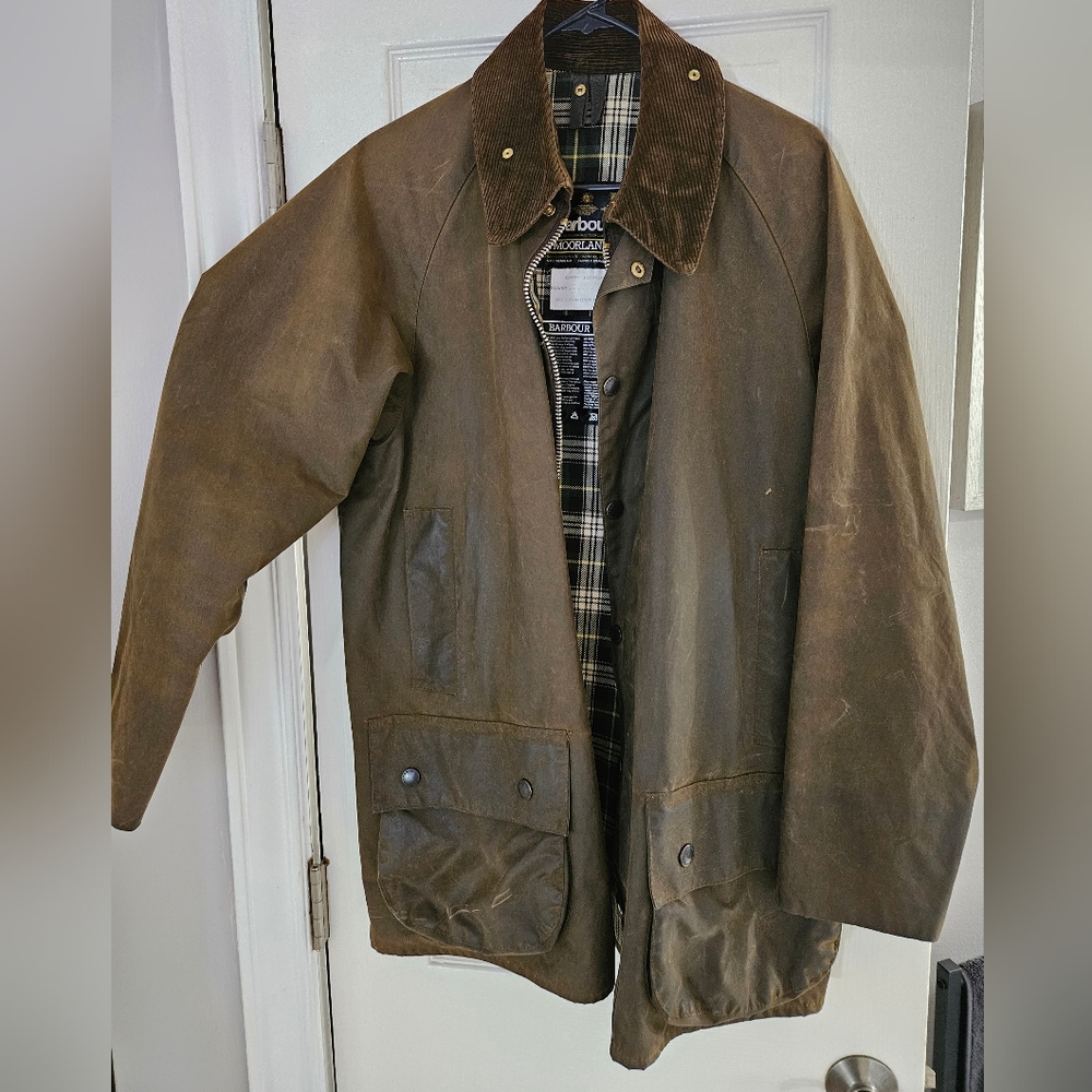 Barbour Brown Moorland Waxed Cotton Jacket